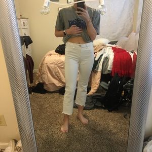Abercrombie flare crop jeans
